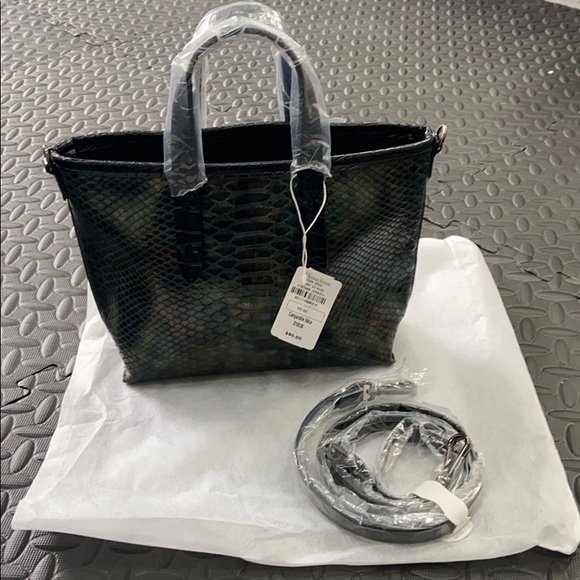 Neil Barrett | Bags | Neiman Marcus Green Metallic Python Mini Tote ...